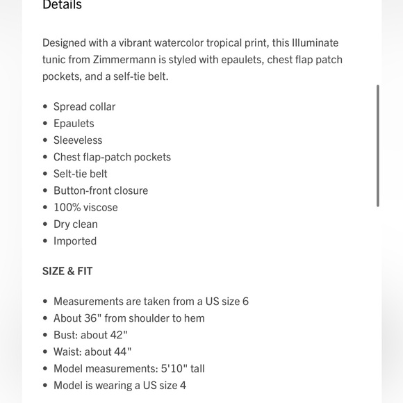 ⭐️Zimmermann Dawning Cargo Belted Mini Dress⭐️ - Picture 10 of 10